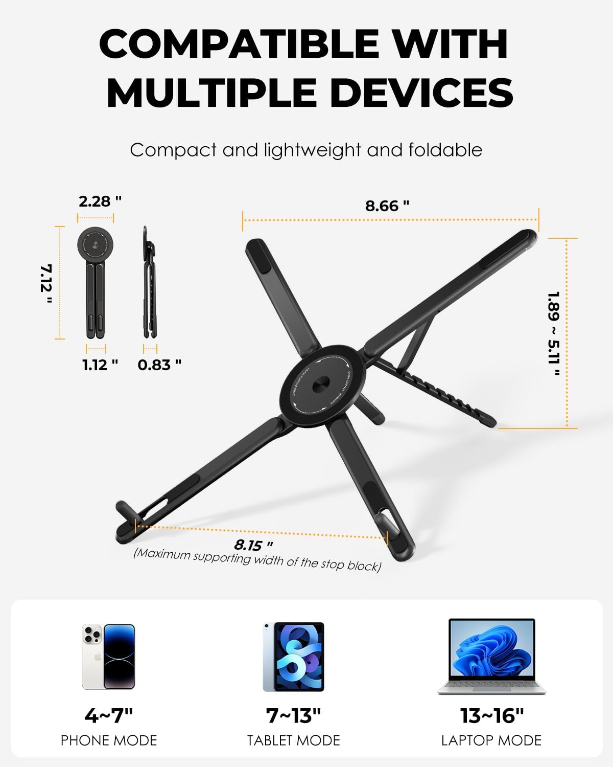 3-in-1 Magnetic Aluminum Stand – Tech Accessories by SOVASH