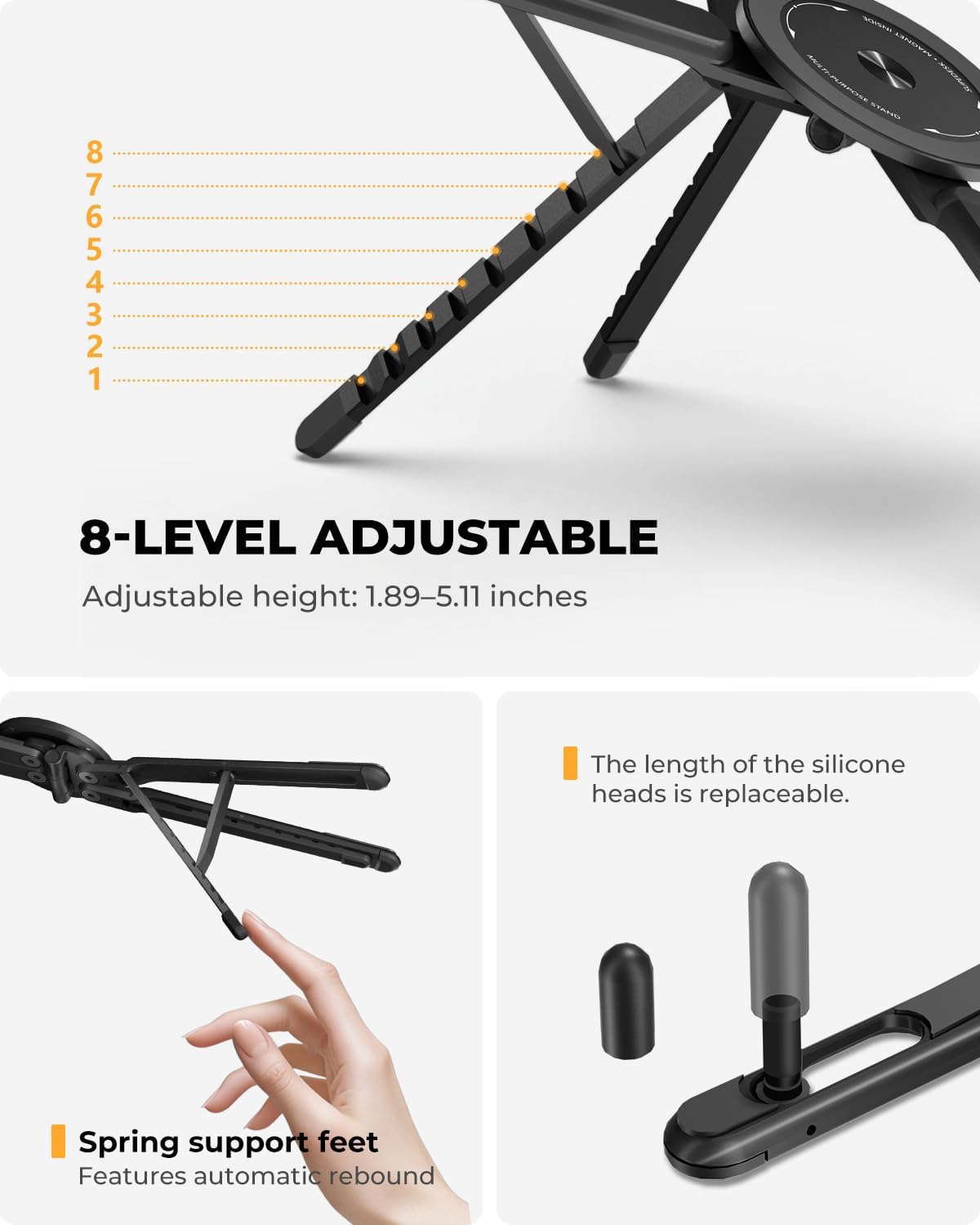 3-in-1 Magnetic Aluminum Stand – Tech Accessories by SOVASH