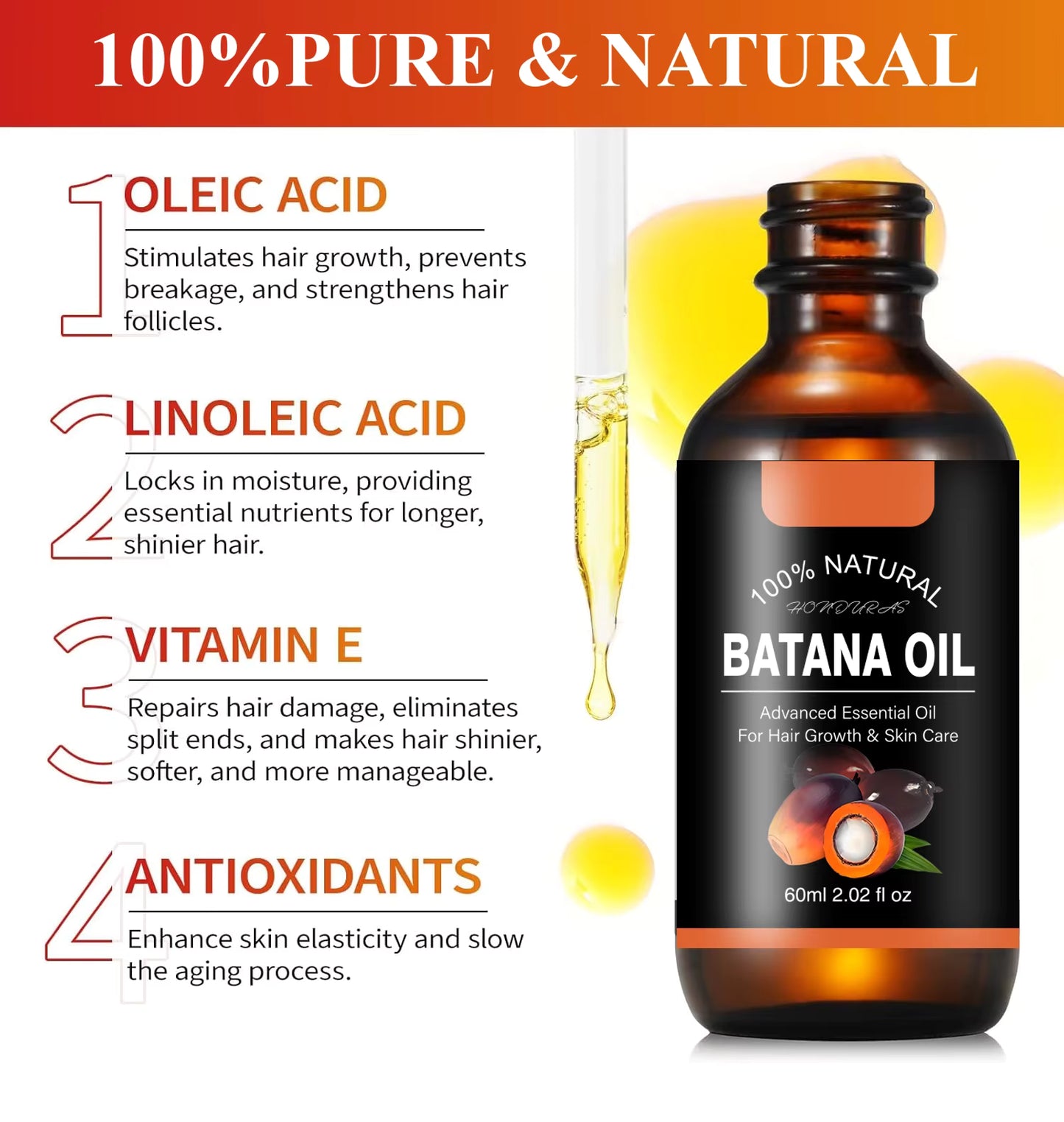 Organic Batana & Argan Hair Growth Oil (60ml) | SOVASH