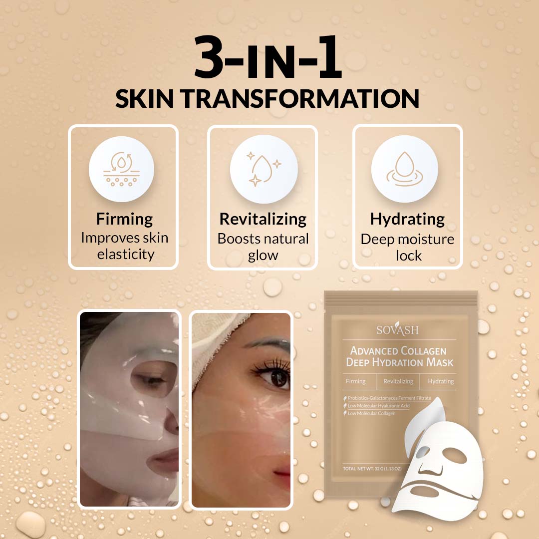 Advanced Collagen Deep Hydration Mask (4 Pcs) | SOVASH – by SOVASH