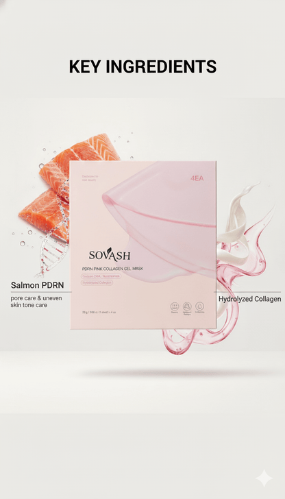 Bio - Renew PDRN Pink Gel Mask (4 Pcs) | SOVASH – by SOVASH