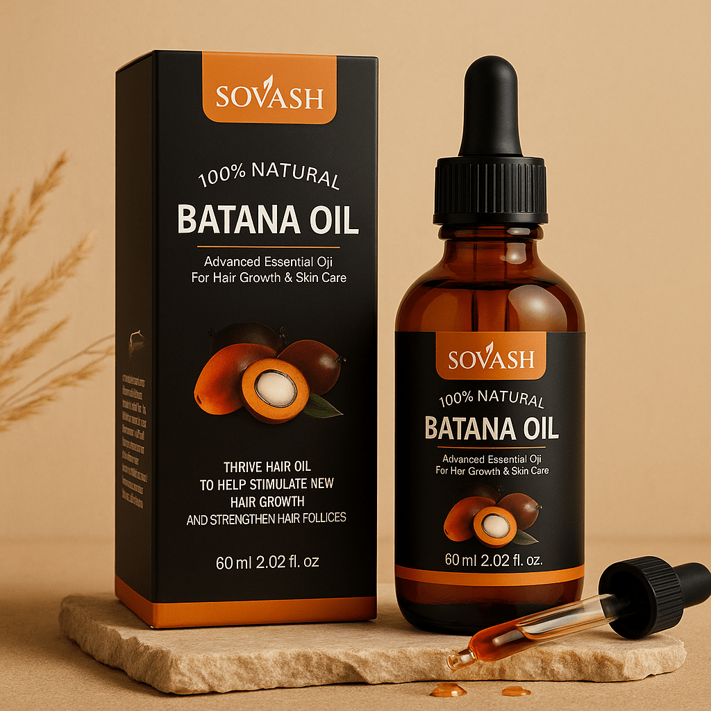 Organic Batana & Argan Hair Growth Oil (60ml) | SOVASH – by SOVASH