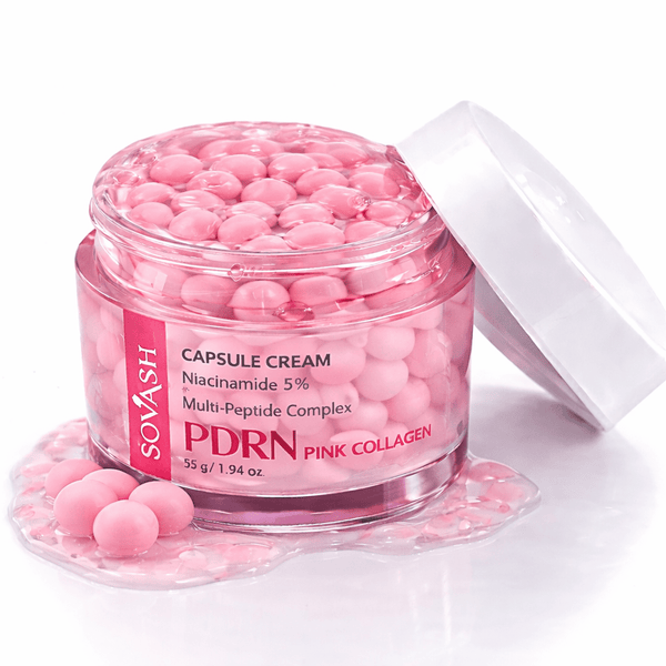 PDRN Pink Collagen Capsule Cream | Salmon DNA & Peptide Anti - Aging Moisturizer – Skincare by SOVASH