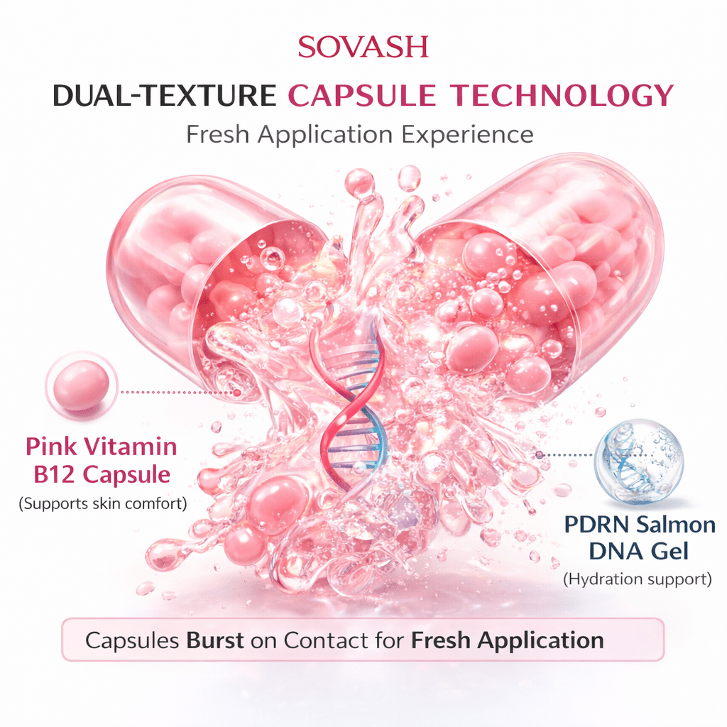 PDRN Pink Collagen Capsule Cream | Salmon DNA & Peptide Anti - Aging Moisturizer – Skincare by SOVASH