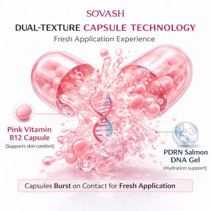 PDRN Pink Collagen Capsule Cream | Salmon DNA & Peptide Anti - Aging Moisturizer – Skincare by SOVASH