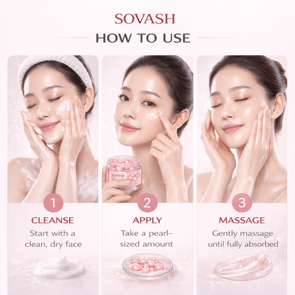 PDRN Pink Collagen Capsule Cream | Salmon DNA & Peptide Anti - Aging Moisturizer – Skincare by SOVASH