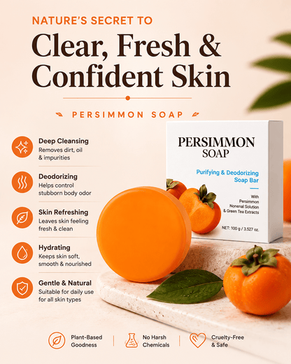 Persimmon Soap Bar by SOVASH™ – Skincare by SOVASH