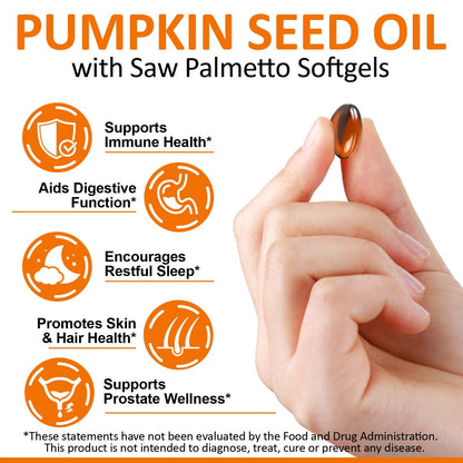 Pumpkin Seed Oil Capsules – Cold - Pressed 1000 mg Supplement – Supplements by SOVASH