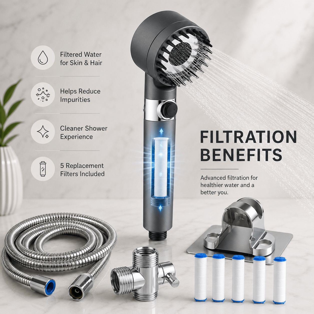 SOVASH™ Filtered Shower Head – by SOVASH