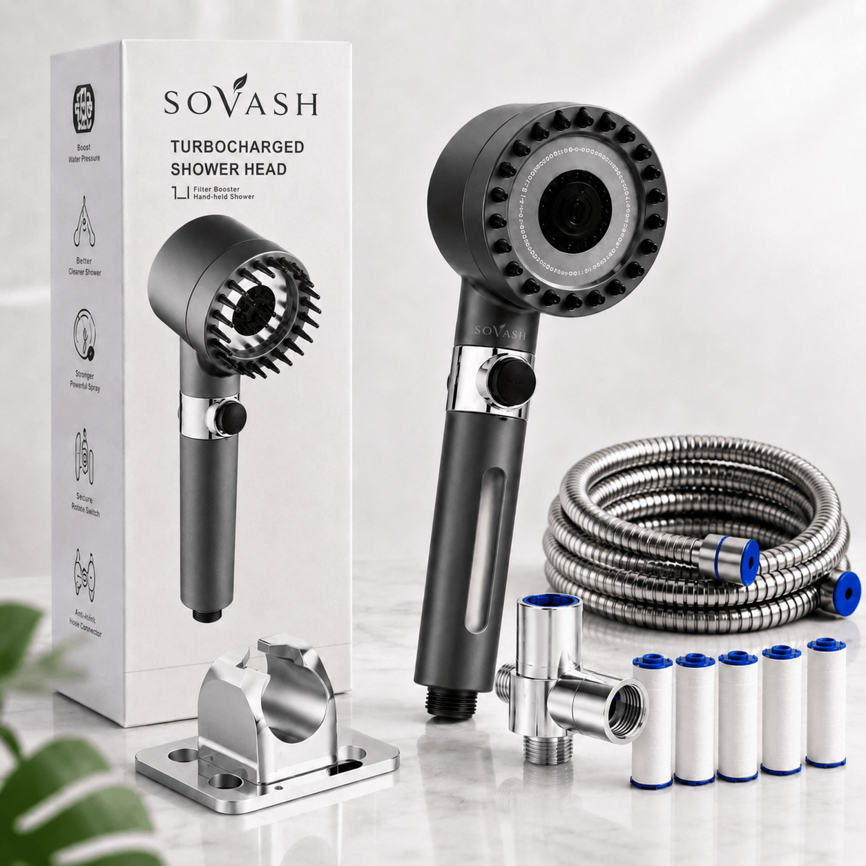 SOVASH™ Filtered Shower Head – by SOVASH